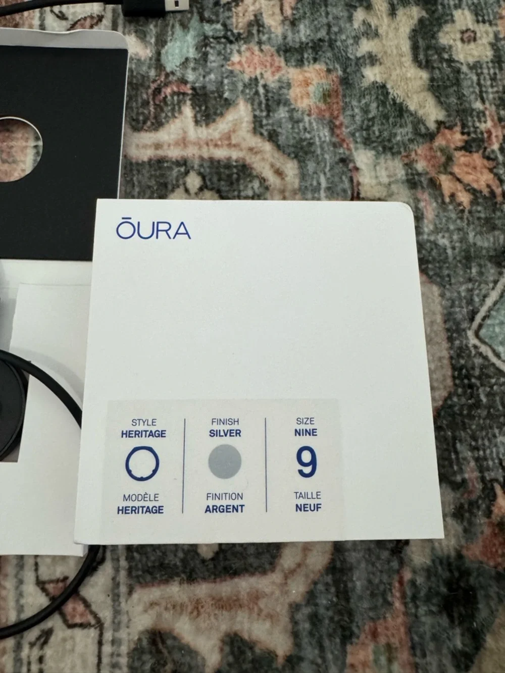 Oura Ring Gen 3 Silver Size 9